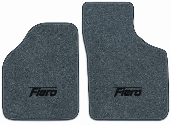 Picture of 1984-1988 Pontiac Fiero Floor Mats, Cutpile Carpet with Embroidered Logos - 2 Piece