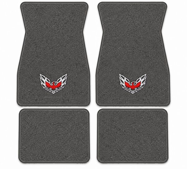 Picture of 1967-1973 Pontiac Firebird Floor Mats, Loop Carpet with Embroidered Logos - 4 Piece
