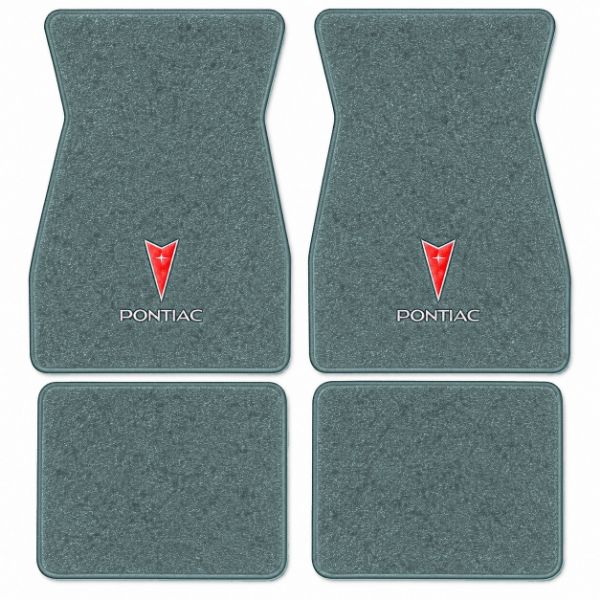 Picture of 1977 Pontiac Grand Prix Floor Mats, Cutpile Carpet with Embroidered Logos - 4 Piece