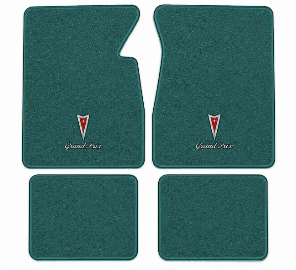 Picture of 1965-1968 Pontiac Grand Prix Floor Mats, Loop Carpet with Embroidered Logos - 4 Piece