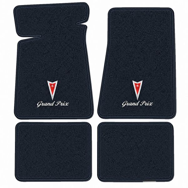 Picture of 1982-1987 Pontiac Grand Prix Floor Mats, Cutpile Carpet with Embroidered Logos - 4 Piece