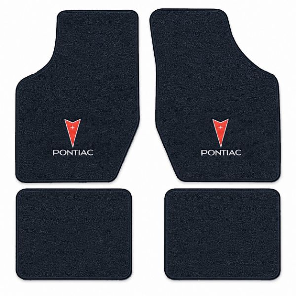 Picture of 1982-1983 Pontiac J2000 Floor Mats, Cutpile Carpet with Embroidered Logos - 4 Piece