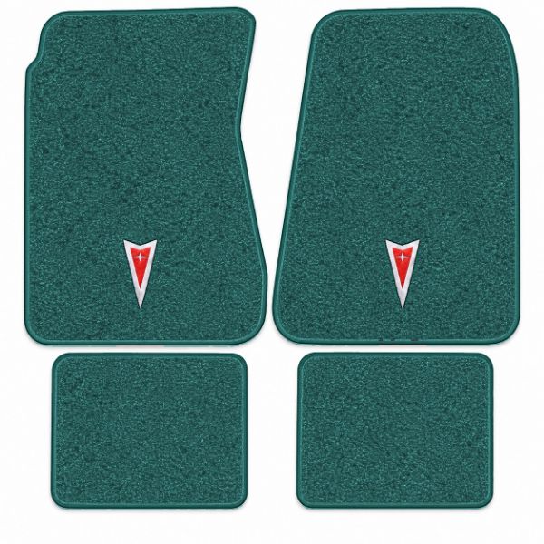 Picture of 1966-1967 Pontiac LeMans Auto Floor Mats, Loop Carpet with Embroidered Logos - 4 Piece