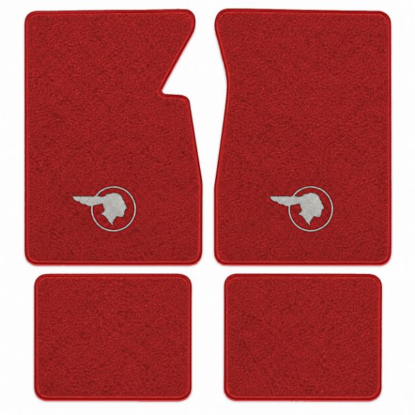 Picture of 1955-1957 Pontiac Star Chief Floor Mats, Loop Carpet with Embroidered Logos - 4 Piece