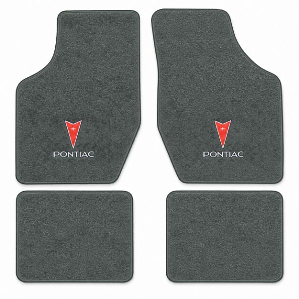 Picture of 1986-1994 Pontiac Sunbird Floor Mats, Cutpile Carpet with Embroidered Logos - 4 Piece