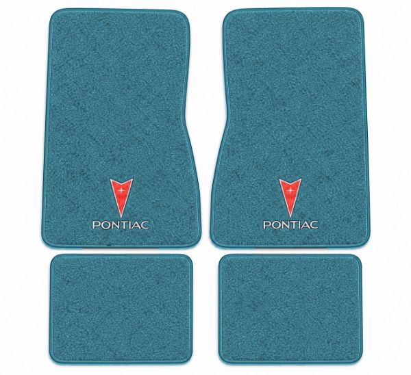 Picture of 1971-1973 Pontiac Ventura Floor Mats, Loop Carpet with Embroidered Logos - 4 Piece