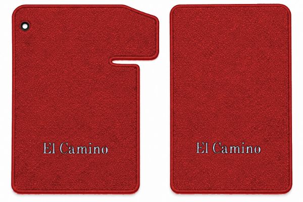 Picture of 1964-1967 Chevrolet El Camino Floor Mats, Loop Carpet with Embroidered Logos - 2 Piece