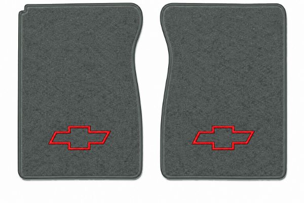 Picture of 1975-1983 Chevrolet C10 Floor Mats, Cutpile Carpet with Embroidered Logos - 2 Piece