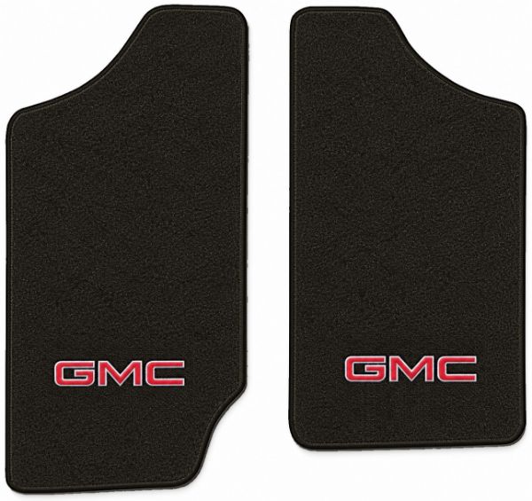Picture of 1982-1990 GMC S15 Reg Cab Floor Mats, Cutpile Carpet with Embroidered Logos - 2 Piece
