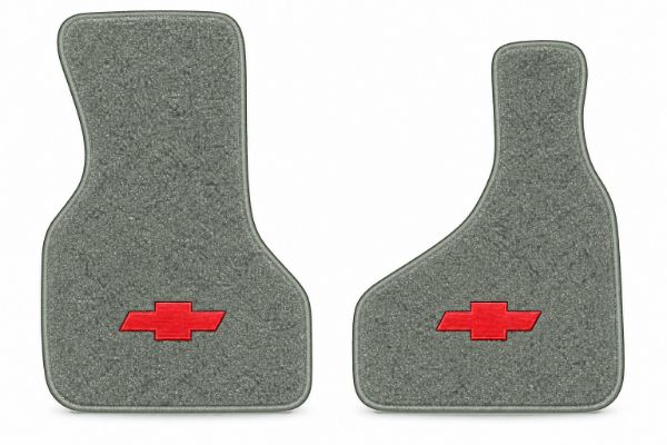 Picture of 1985-2000 Chevrolet Astro Floor Mats, Cutpile Carpet with Embroidered Logos, Front Row - 2 Piece