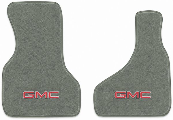 Picture of 1985-1988 GMC Safari Floor Mats, Cutpile Carpet with Embroidered Logos, Front Row - 2 Piece