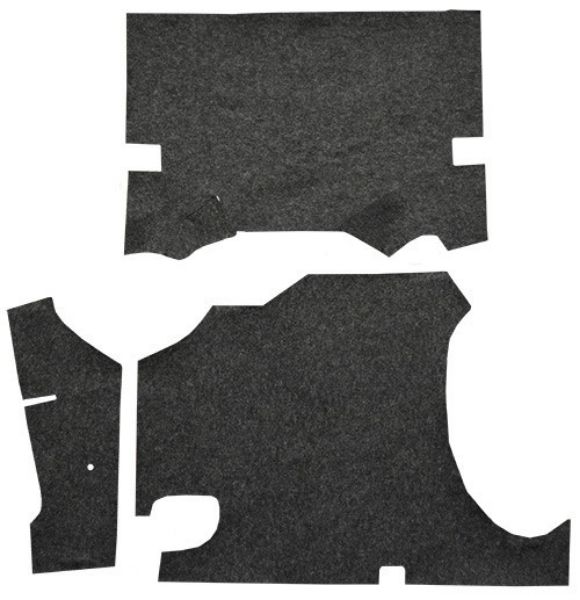 Picture of 1958 Pontiac Bonneville Convertible Trunk Mat in Felt - 3 Piece