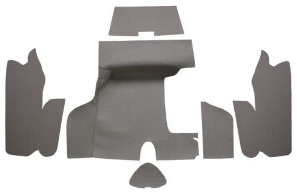 Picture of 1955-1956 Mercury Custom Trunk Mat in Burtex, Convertible with Boards - 6 Piece