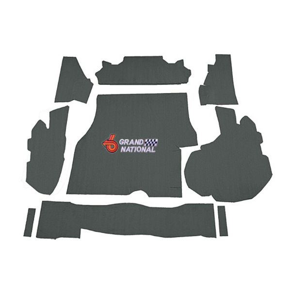 Picture of 1984-1987 Buick Regal Grand National Trunk Mat in Cutpile, Kit with Boards - 9 Piece