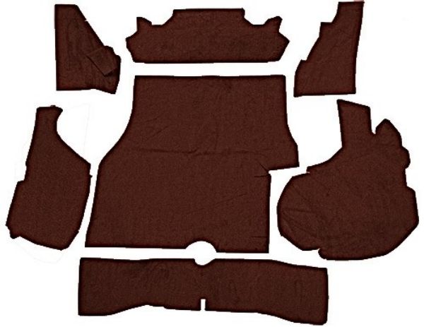 Picture of 1981-1988 Chevrolet Monte Carlo Trunk Mat in Cutpile, Kit with Boards - 7 Piece