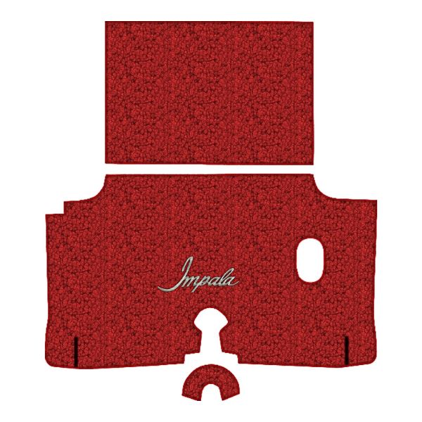 Picture of 1960 Chevrolet Impala Trunk Mat in Loop Carpet with Pad - 3 Piece