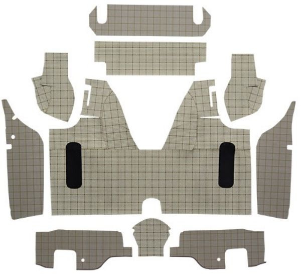 Picture of 1958-1959 Ford Thunderbird Trunk Mat in Burtex, Convertible with Boards - 10 Piece