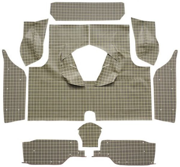 Picture of 1958-1960 Ford Thunderbird Trunk Mat in Burtex, Hardtop with Boards - 9 Piece