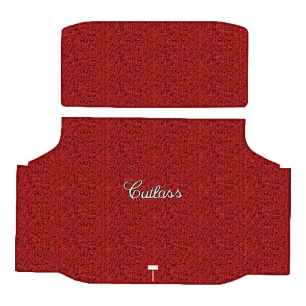 Picture of 1968-1972 Oldsmobile Cutlass Trunk Mat in Loop Carpet with Pad - 2 Piece