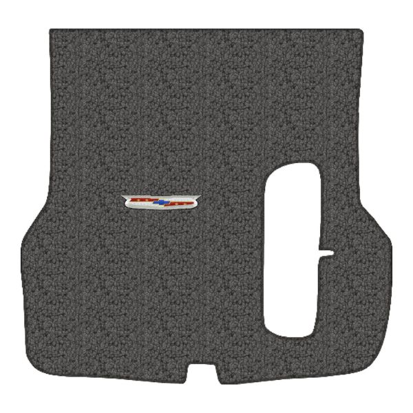 Picture of 1955-1957 Chevrolet Bel Air 2DR/4DR Hardtop/Sedan with Spare Tire Cutout Trunk Mat in Loop - 1 Piece