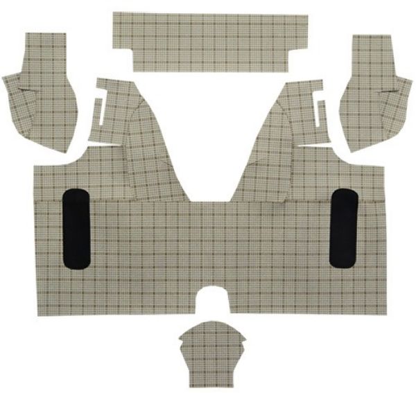 Picture of 1958-1959 Ford Thunderbird Trunk Mat in Burtex, Convertible Without Boards - 5 Piece