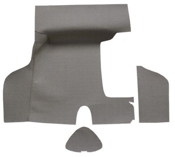 Picture of 1955-1956 Mercury Custom Trunk Mat in Burtex, 2DR Convertible Without Boards - 3 Piece