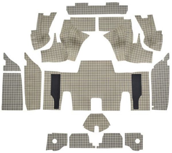 Picture of 1961-1963 Ford Thunderbird Trunk Mat in Fleece, Convertible with Boards - 15 Piece