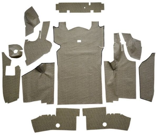Picture of 1964-1966 Ford Thunderbird Trunk Mat in Fleece, Hardtop with Boards - 12 Piece
