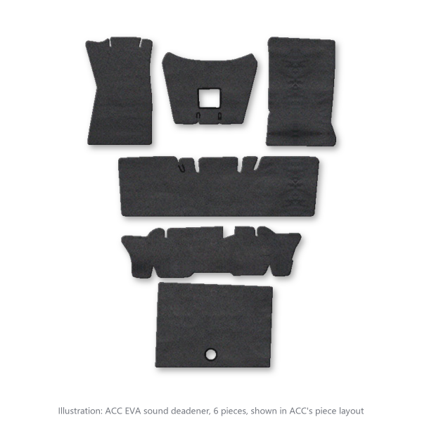 Picture of 1965-1973 Ford Mustang Convertible Sound Deadener Kit, EVA - 6 Piece