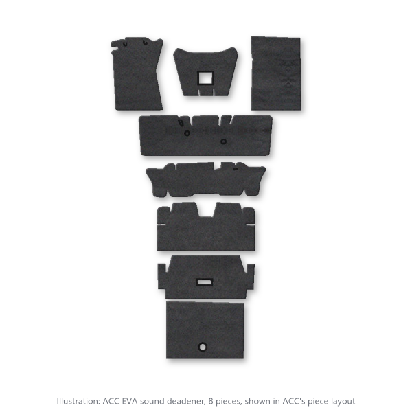 Picture of 1965-1973 Ford Mustang Coupe Sound Deadener Kit, EVA - 8 Piece