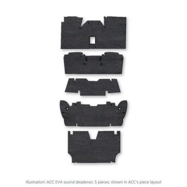 Picture of 1971-1973 Mercury Cougar Coupe Sound Deadener Kit, EVA - 5 Piece