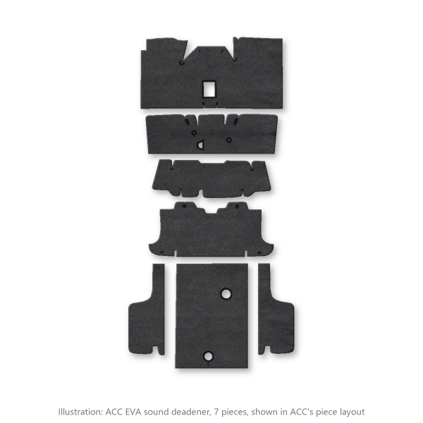 Picture of 1969-1970 Mercury Cougar Convertible Sound Deadener Kit, EVA - 7 Piece