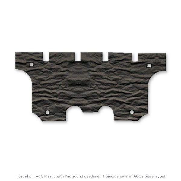 Picture of 1979-1993 Ford Mustang Coupe Trunk Divider Sound Deadener Kit, Mastic with Pad - 1 Piece
