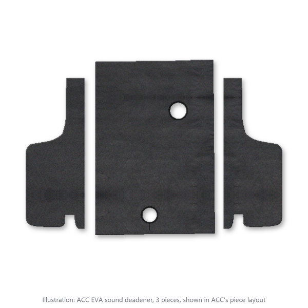 Picture of 1969-1970 Mercury Cougar Convertible Trunk Area Sound Deadener Kit, EVA - 3 Piece