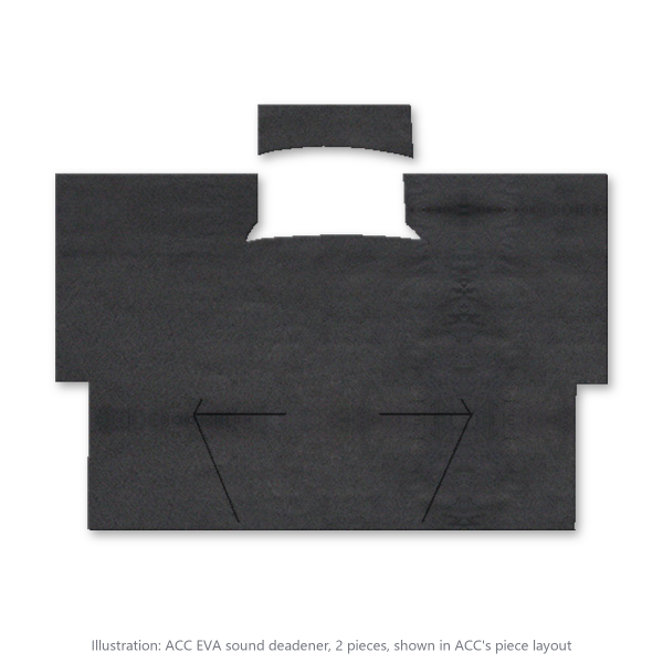 Picture of 1979-1986 GMC K2500 Reg Cab Sound Deadener Kit, EVA - 2 Piece