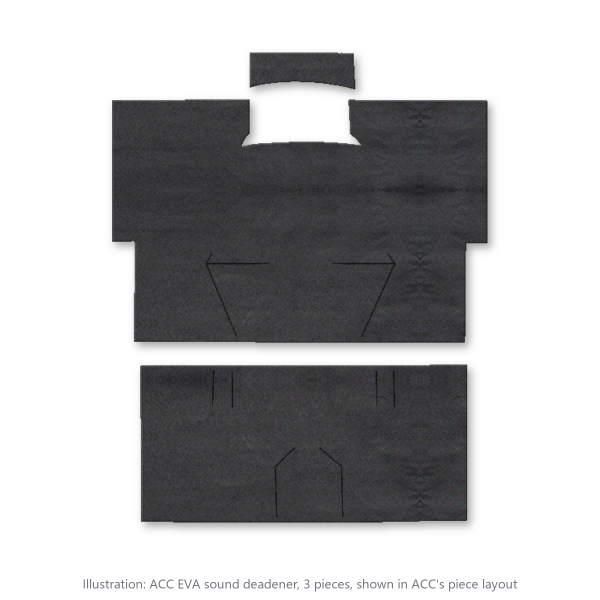 Picture of 1973 GMC C25/C2500 Suburban Passenger Area Sound Deadener Kit, EVA - 3 Piece