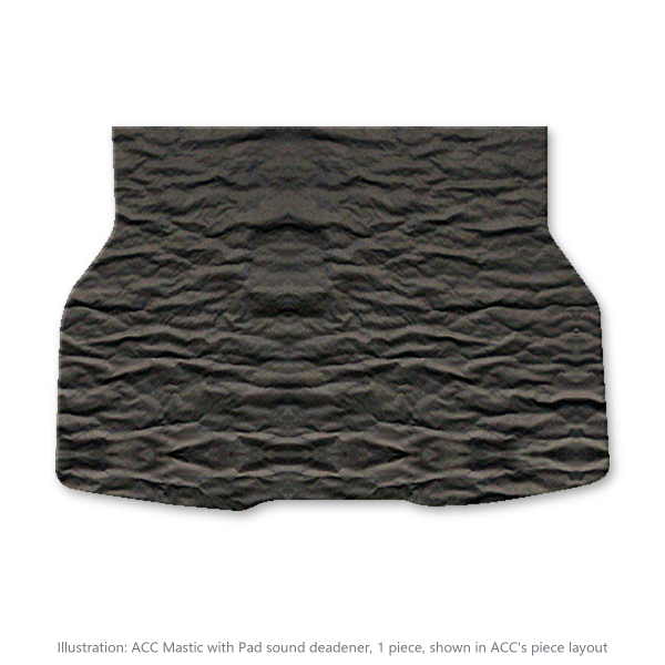 Picture of 1987-1993 Ford Mustang Hatchback Cargo Area Sound Deadener Kit, Mastic with Pad - 1 Piece