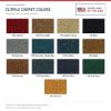 ACC Cutpile carpet color options for ACC-LM-21357 - Proudly Made in the USA