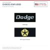 ACC floor-mat logo options for ACC-LM-21480: #108 Dodge; #347 Chrysler Pentastar - Proudly Made in the USA