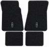 Illustration of 1980 Lincoln Continental 801 Black Cutpile 4-piece floor mats with Lincoln embroidery