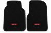 Illustration of 1974 Ford F-100 Cutpile Floor Mats with Embroidered Logos - 2 Piece with #231 Ford F100 Shield
