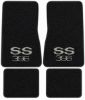 Illustration of 1968 Chevrolet Chevy II Nova Loop Floor Mats with Embroidered Logos - 4 Piece with #5 SS 396