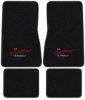 Illustration of 1968 Chevrolet Chevy II Nova Loop Floor Mats with Embroidered Logos - 4 Piece with #21 Heartbeat Of America
