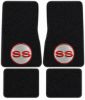 Illustration of 1968 Chevrolet Chevy II Nova Loop Floor Mats with Embroidered Logos - 4 Piece with #4 SS In Circle