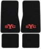 Illustration of 1968 Chevrolet Chevy II Nova Loop Floor Mats with Embroidered Logos - 4 Piece with #329 SYC