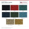 ACC Loop carpet color options for ACC-LM-21496 - Proudly Made in the USA