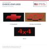 ACC floor-mat logo options for ACC-LM-21500: #82 4x4; #11 Chevy Bowtie; #61 Chevy Truck With Bolts - Proudly Made in the USA