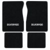 Illustration of 1987-1988 Chevrolet R20 Crew Cab Cutpile Floor Mats with Embroidered Logos - 4 Piece with #341 Silverado