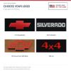 ACC floor-mat logo options for ACC-LM-21502: #82 4x4; #11 Chevy Bowtie; #341 Silverado; #61 Chevy Truck With Bolts - Proudly Made in the USA