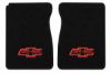 Illustration of 1974 Chevrolet C10 Pickup Cutpile Floor Mats with Embroidered Logos - 2 Piece with #61 Chevy Truck With Bolts